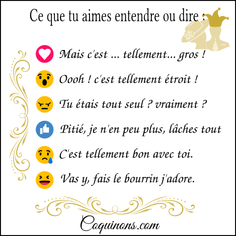 jeu de la vérité - ce qu'on aime entendre ou dire