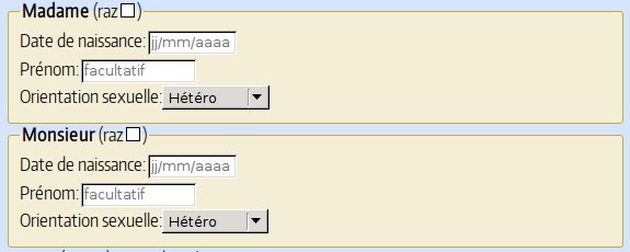 Les informations minimales pour en savoir un peu plus sur vous.